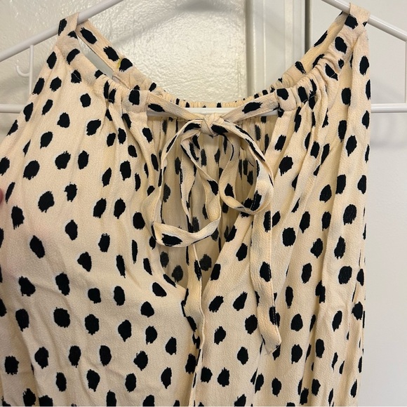 Kate Spade Take a Walk on the Wild Side Halter Dress Size 6 Cream/Black Midi - Picture 13 of 13